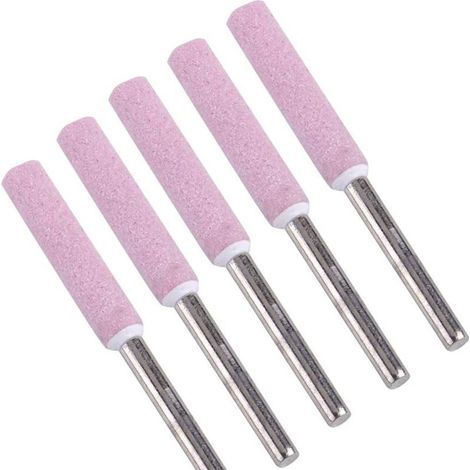 Affûteur de scie à chaîne - Outil meulage 10 pcs, pierres aiguisage 4mm (1/5)
