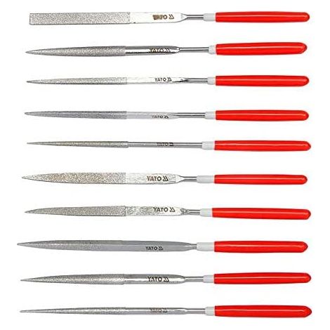 YATO YT-6144 - diamante archivo aguja set 10pcs 3x140x50mm