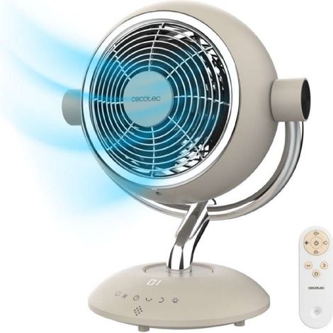 Cecotec Ventilador de Sobremesa Circulador de Aire con Luz LED EnergySilence 960 Cyclone Desk Eve. 35W, 6 Velocidades (1/5)