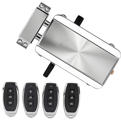 Serrure de Porte Électrique, Serrure Antivol Mécanique en Acier Inoxydable, Kit de verrouillage de porte intelligent Système de contrôle d'accès sans clé pour sécurité à domicile (1/5)
