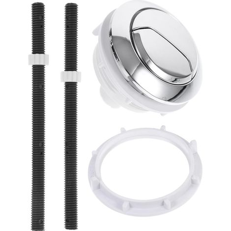 Bouton de réservoir WC à Double Chasse, Argenté (1/5)