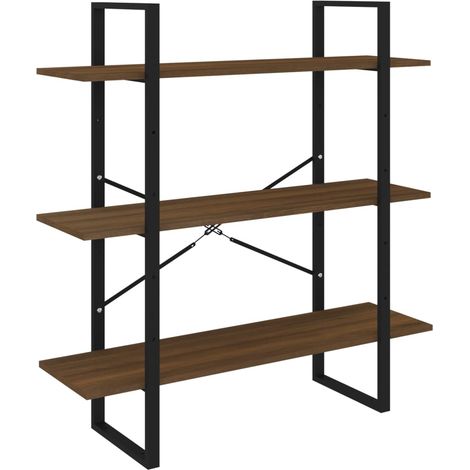 Maison Exclusive - Bücherregal Braun Eichen-Optik 100x30x105 cm H