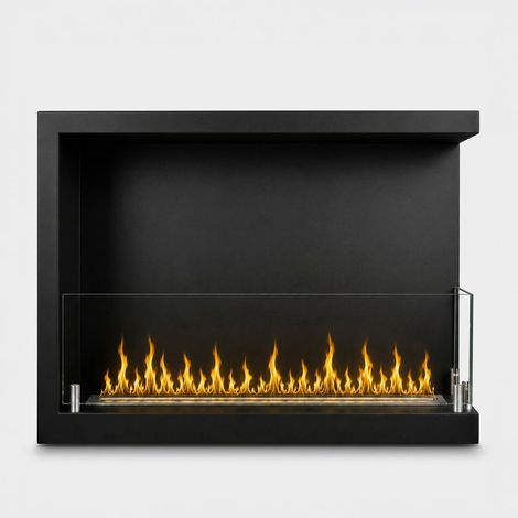 Divina Fire Camino a bioetanolo da incasso ad angolo biocamino angolare 60x45 SUTRI 60 DX (1/5)