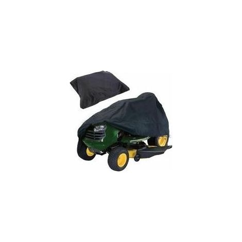1 x Housse en tissu Oxford imperméable et résistante aux UV pour tracteur de pelouse (170 x 61 x 117 cm, noir) (1/4)