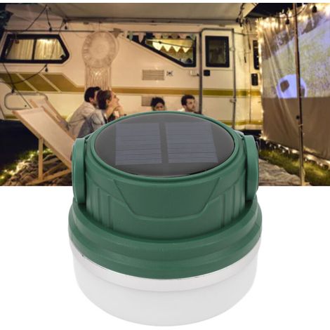 Lanterne de camping 28 LED haute luminosité, lampe portable rechargeable USB-C, verte, DUBUNS (1/5)