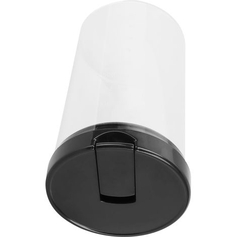 Bocal en verre avec couvercles, rangement alimentaire avec échelle, boîte de conservation pour cuisine, secs et épices, 800ml, lot de 1, ménage. (1/5)