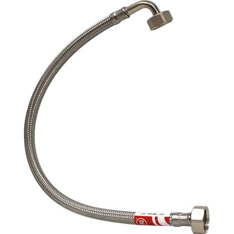 Tucai – Flexible sanitaire coudé inox 8mm – Femelle 1/2' – Longueur 300mm – Résistance à la corrosion – Connexion fiable plomberie