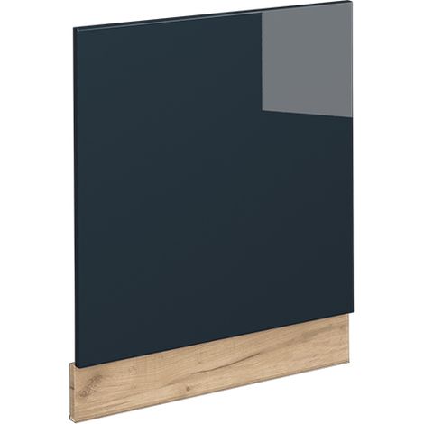 Frontblende Fame-Line, Dunkelblau Hochglanz, 60 cm ohne Arbeitsplatte, Vicco