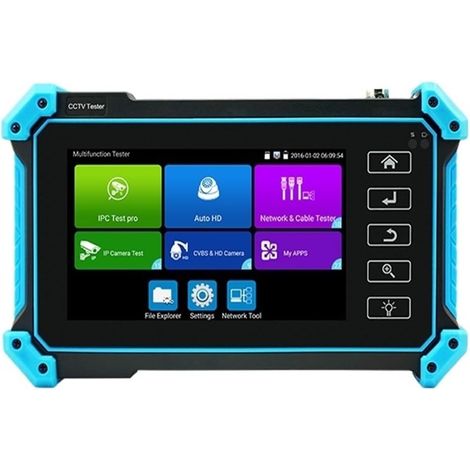 Testeur de vidéosurveillance prenant en charge la caméra IP Testeur De Caméra De Vidéosurveillance, Outils De Test De Caméra 8MP, CCTV HD CVI RS485, Entrée VGA, Moniteur De Caméra Rj45, Moniteur De Vi (1/5)