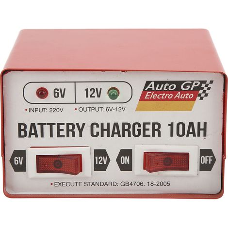 Jeffergarden Chargeur de batterie intelligent pour voiture Charge rapide Réparation Machine 6V 12V Réglable Rouge EU Plug 110220V-DOU