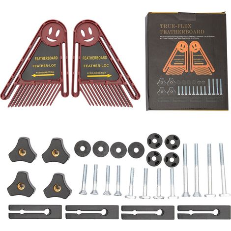 Ensemble rouge Machine à graver inversée, scie circulaire électrique, scie sur table, scie à ruban, jeu de guides de coupe pour le travail du bois, rainure pour le travail du bois (1/5)
