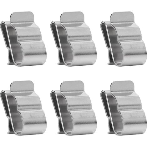 Lot de 50 clips de fixation pour câbles solaires photovoltaïques en acier inoxydable, pour la maison, les kayaks, les bateaux de pêche et les remorques.