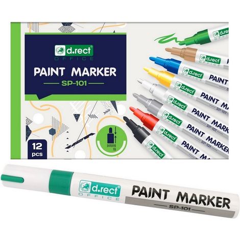 Marcador D.rect SP-101 verde aceite 12 unidades. (1/4)
