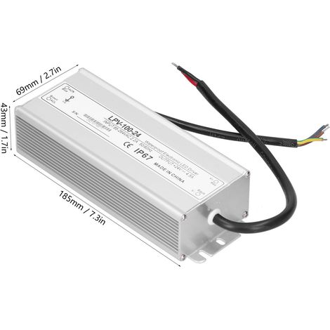 BERM@DC24V 100W LPV-100-24 Alimentation à découpage étanche (1/5)