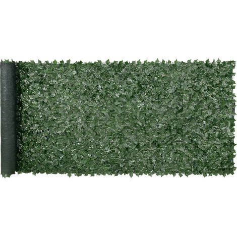 VEVOR Haie Artificielle 150x401 cm Brise Vue Cloture de Lierre Artificiel Intimite Support en Tissu Maille et Joint Renforce Deco Fausses Feuilles pour Jardin, Exterieur, Cour, Balcon, Terrasse, Patio