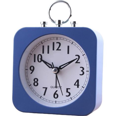 Réveil silencieux, horloge de bureau pour étudiant âgé, lumière douce, style simple et luxueux pour la maison et la chambre, style 1 (1/5)
