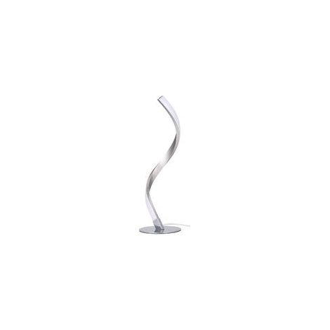 EASYCOMFORT LED Lampe Chevet de Lecture en Arc, Lampe Table de Nuit Métal, Lumière de Blanc Chaud avec Prise, , Déco Argent pour Salon, Chambre, Bureau (1/4)