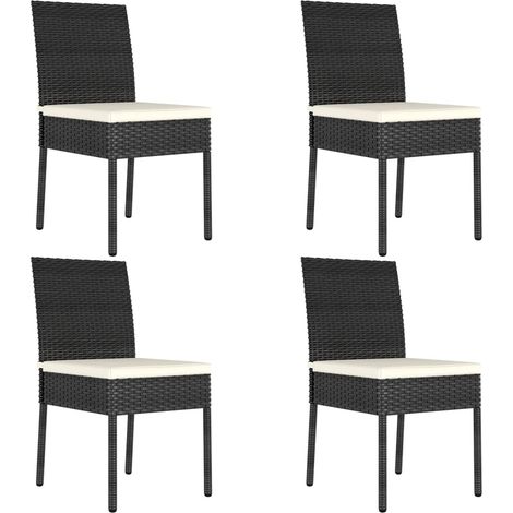 Dining Chair Set of 4 Black,Cream vidaXL (1/5)