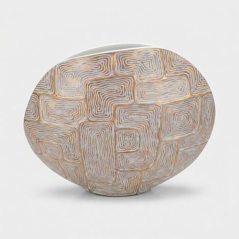 Geometrische Deko-Vase aus Kunstharz für den Innenbereich Eclips (1/5)