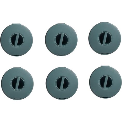 6pièces Boîte Organisatrice De Câbles Rotative Plastique De Rangement Électrique Pratique pour Bureau Gaine De Câble Compacte Et (1/5)