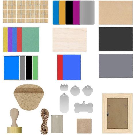 Kit de gravure à faire soi-même pour machine laser CNC - Graveur pour cartes, contreplaqué, porte-clés et étiquettes pour animaux (1/5)