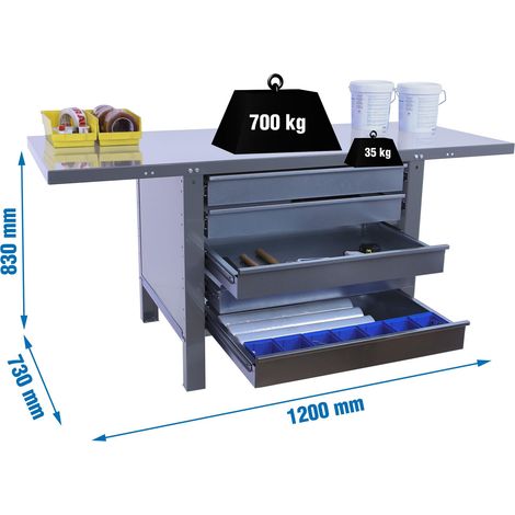 Simonrack Simonwork BT6 Pro Büromöbel Grau Robust