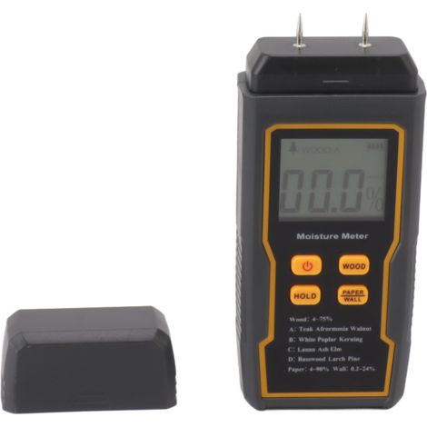 Détecteur d'humidité multifonction 4 modes, humidimètre numérique avec écran LCD pour bois, mur et matériaux de construction (1/5)