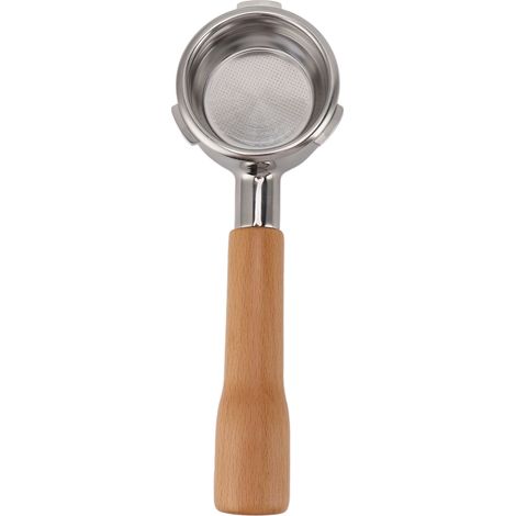 Siebträger 58 mm, 3 Ohren, bodenlos, Edelstahl, für Barsetto C1 Buchen-Kaffeemaschine (1/5)