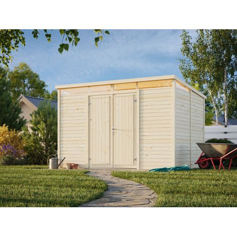Abri de jardin en bois Elias 7,3 m2 Naturel (1/5)