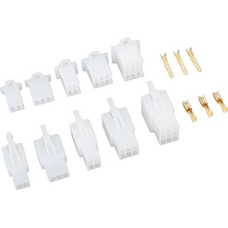 Connecteur électrique 580 pièces, kit bornes à sertir 2,8mm, fiches mâles femelles, connecteurs fil à fil, embases à broches, cosses crimp, boîtiers de connexion pour câblage. (1/5)