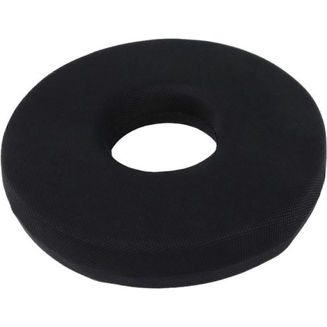 Coussin de siège annulaire en mousse à mémoire de forme pour soulager les douleurs du coccyx, les hémorroïdes, la bursite et les douleurs coccygiennes en général. (1/5)