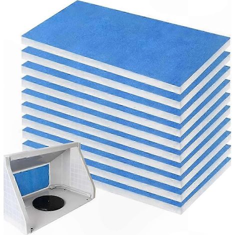 Lot de 12 filtres pour cabine de peinture à l'aérographe, filtres d'échappement de rechange, solution de filtration haute efficacité (1/5)