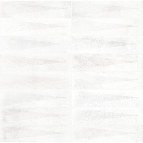 Carrelage effet Zellige 3D Blanc 24,6x6x0,85 cm Montel - Mur intérieur (vendu par carton de 0,5 m²) - RO'MA CARRELAGE