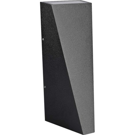 Aplique LED V-TAC de 4 W, 110 lm/W, doble haz, negro, blanco cálido, IP65