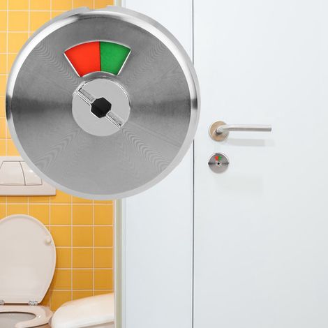 Serrure à voyant d'intimité pour toilettes publiques - Indicateur occupé/libre (1/5)