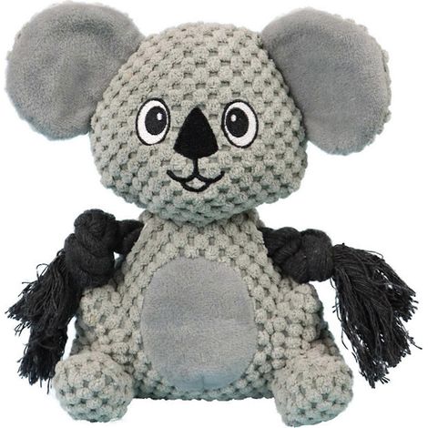 Interaktives Plüsch-Hundespielzeug mit Quietscher, vertreibt Langeweile – Koala, weiches und lustiges Kauspielzeug. (1/4)