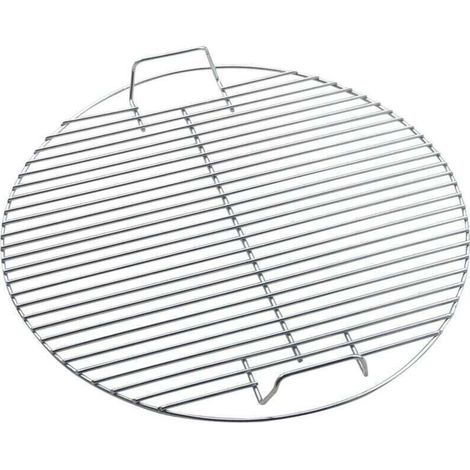 Grille de barbecue circulaire en acier inoxydable 44.5cm – Conception arrondie pour cuisson uniforme – Usage extérieur et intérieur (1/4)