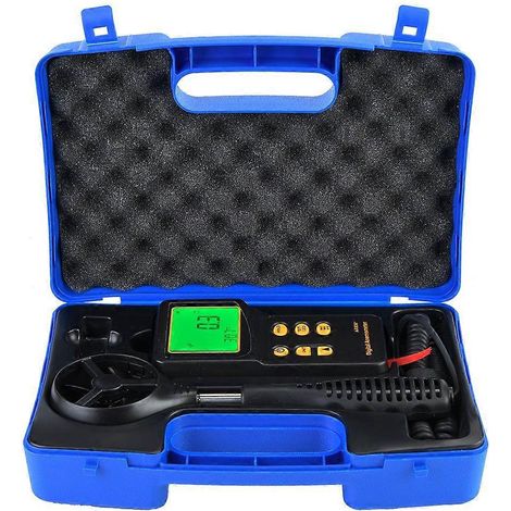 SMART SENSOR AR836+ Digitales Anemometer 0,3-45 m/s Windgeschwindigkeits-, Temperatur- und Luftstrommesser