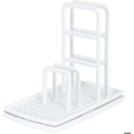 Porte-Eponge - Porte-Savon - Egouttoir Cuisine - PP Blanc - Pour Comptoir Et Evier - 1 Piece