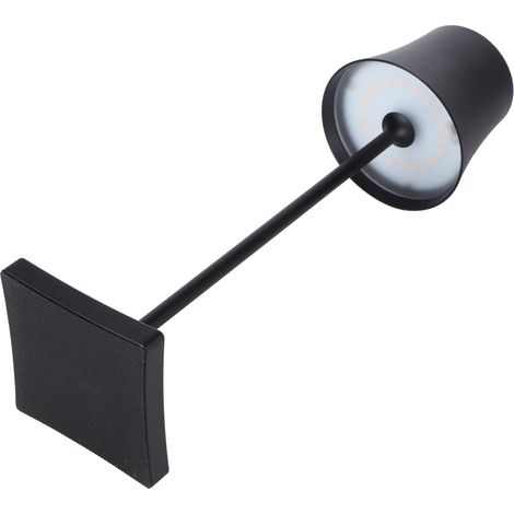 Lampe de table LED, lampe de chevet simple et créative, lampe de table mobile rechargeable par USB, noire. (1/5)