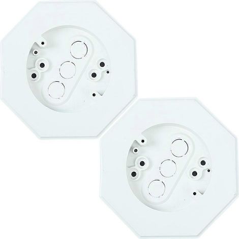 Bloc de fixation pour bardage, kit de fixation pour bardage avec boîte électrique intégrée, plaque de fixation pour lampes de bardage, blocs de fixation pour éclairage de bardage (1/5)