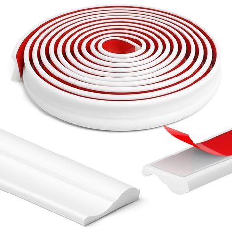 3.5m x 40mm Moulure Murale a Coller, Blanc Moulure Murale Adhesive (1/5)