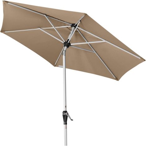 Doppler Active Auto Tilt 320 Sonnenschirm 5 Farben ø 320 cm Mittelmastschirm 434437 846 Greige (1/5)