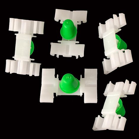 50 clips de fixation de retenue pour série 3 E36 E46 - Clips de garniture de moulure de porte de voiture en plastique blanc (1/5)