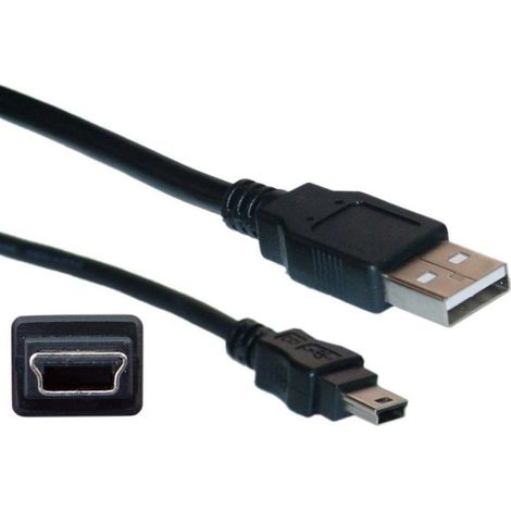 Câble de charge et de données USB 2.0 de remplacement pour calculatrice graphique Texas Instruments TI-84 Plus CE - 1,8 m (1/5)