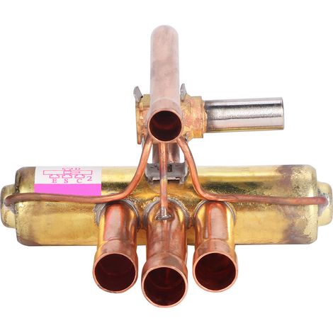 Vanne Inverseuse À Quatre Voies - Acier Inoxydable - 220 V - 1,5 À 2 CV - Pour Pompe À Chaleur De Climatisation - Unité (1/5)