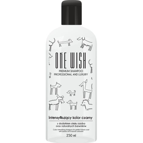 Champú ONE wish para pelajes negros y oscuros 250 ml (1/2)