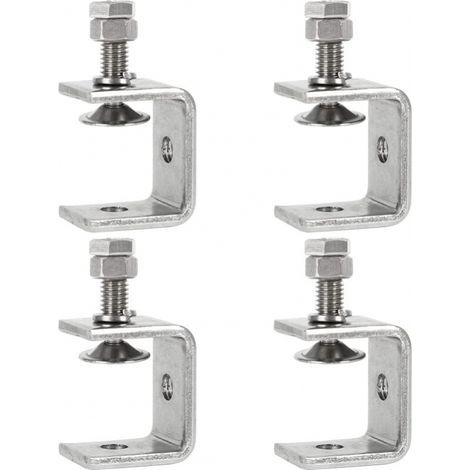 Pince Robuste Acier Inoxydable,4PCS Serre-Joints C,0-25mm Pince C Robuste,Pince Fixation Travail Bois,Tiger Clamp avec Large Mâchoire pour Travail Bois Bricolage, Soudage,l'Ébénisterie (1/5)