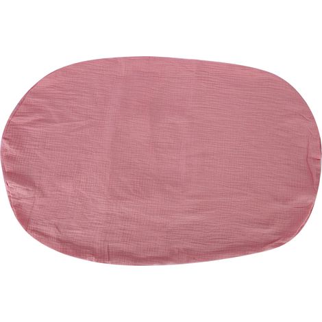 Housse de transat bébé respirante, portable et lavable, couleur beige pêche foncé pour nouveau-né (1/5)