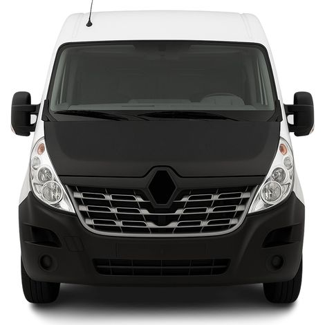 Protège Capot compatible avec Renault Master 2014 à 2020, Bra de Capot Protection, Noir